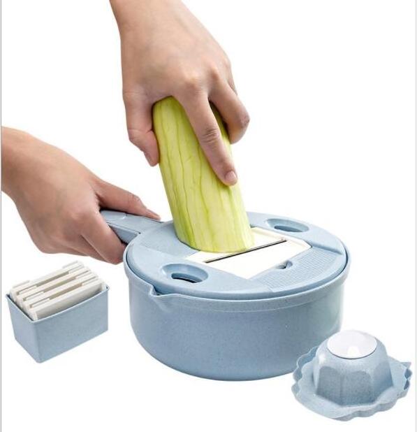 Kitchen Gadgets Round Multi Functional Vegetable Cutter Potato Peeler Carrot Onion Grater with Strainer Vegetable