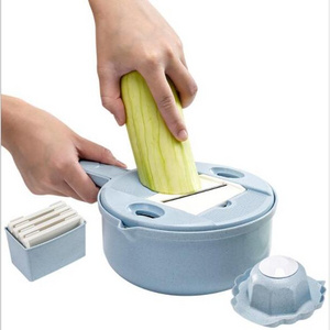 Kitchen Gadgets Round Multi Functional Vegetable Cutter Potato Peeler Carrot Onion Grater with Strainer Vegetable