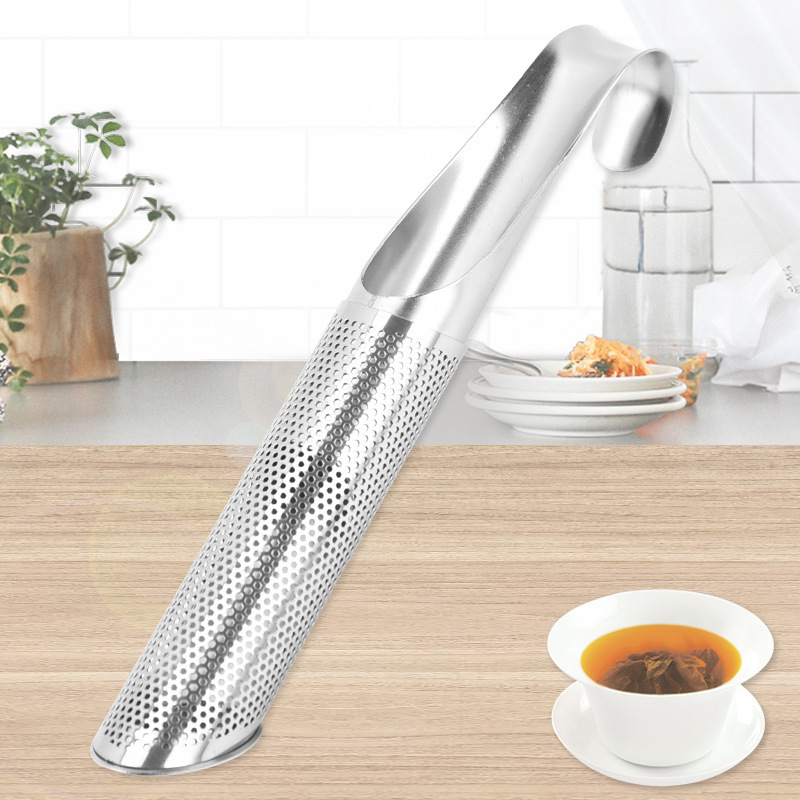 Hot Sell Stainless Steel Tea Infuser Stick Pipe Fine Mesh Tea Steeper with Hook