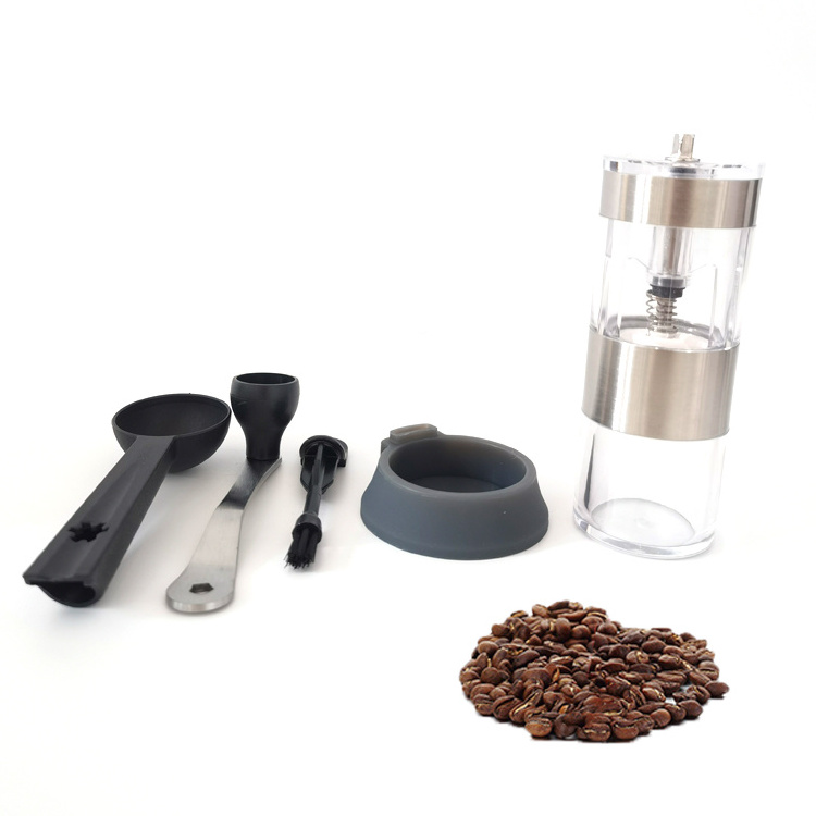 Mini Coffee Grinders Manual Ceramic Burr Stainless Steel Hand Crank Coffee Grinder For Sale