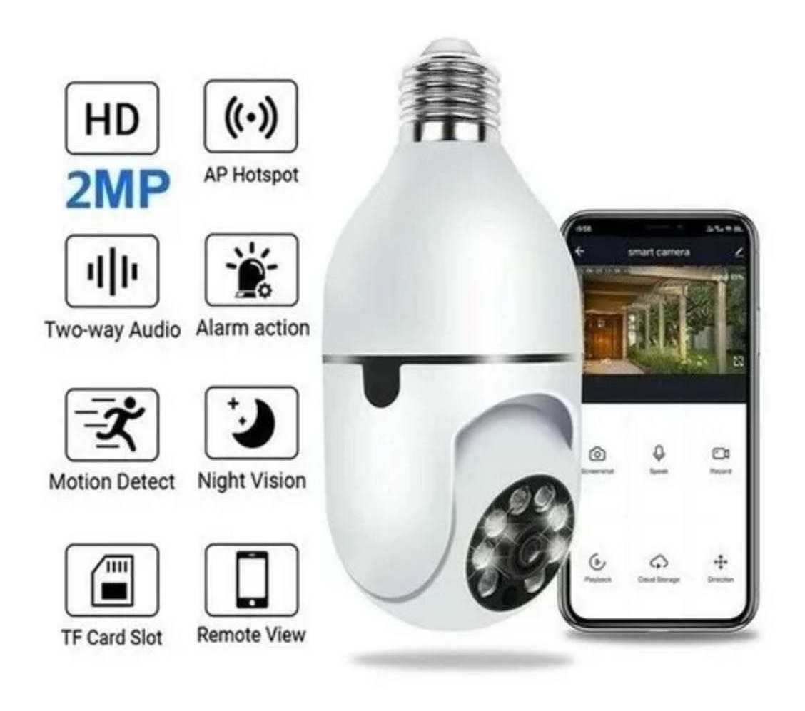 Original Manufacturer Night Vision Home Wireless Wifi E27 Bulb Security 4G 5G Smart Camera