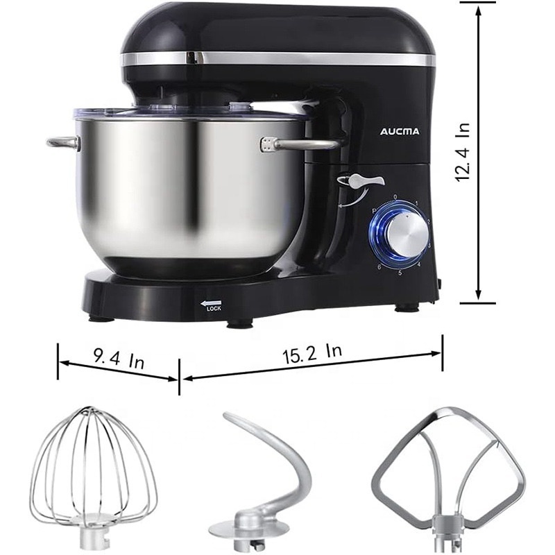 3 in 1 multifunctional food processor 5.5L planetary stand mixer kitchen machine with blender and meat grinder stand mixer