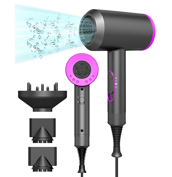 Professional Salon Rechargeable Hair Dryer 1300w High Power Hot And Cold Adjustment Air Hair Dryer