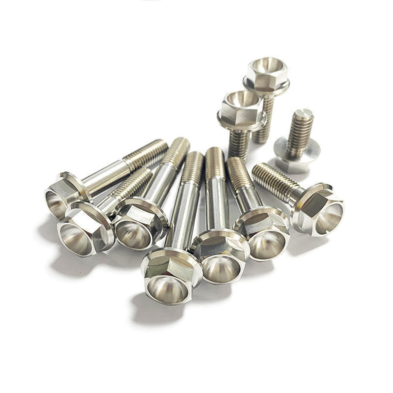 Custom Gr5M8 titanium alloy bolt set M6 M5M10 bolts Titanium Alloy hexagonal Torx flange head screws