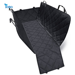 Custom 600d Oxford Luxury Waterproof Dog hammock Car Seat Cover with Middle Mesh pet hammock