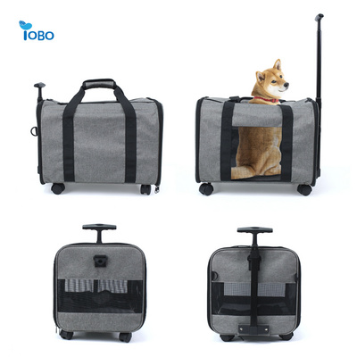 Pet Wheels Rolling Carrier Removable Wheeled Travel Carrier for Pets up