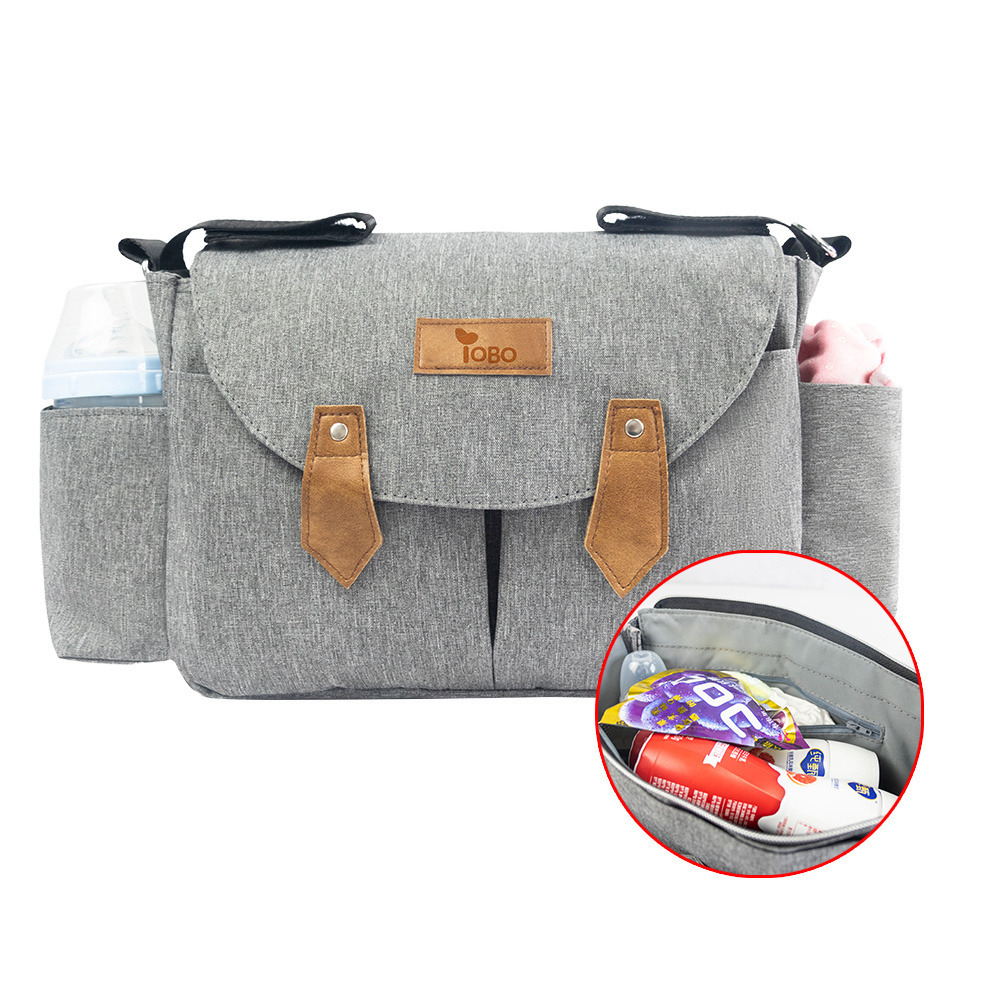 2022 Universal Baby Stroller Organizer Mini Diaper Bag Stroller Storage Bag With Cup Holders