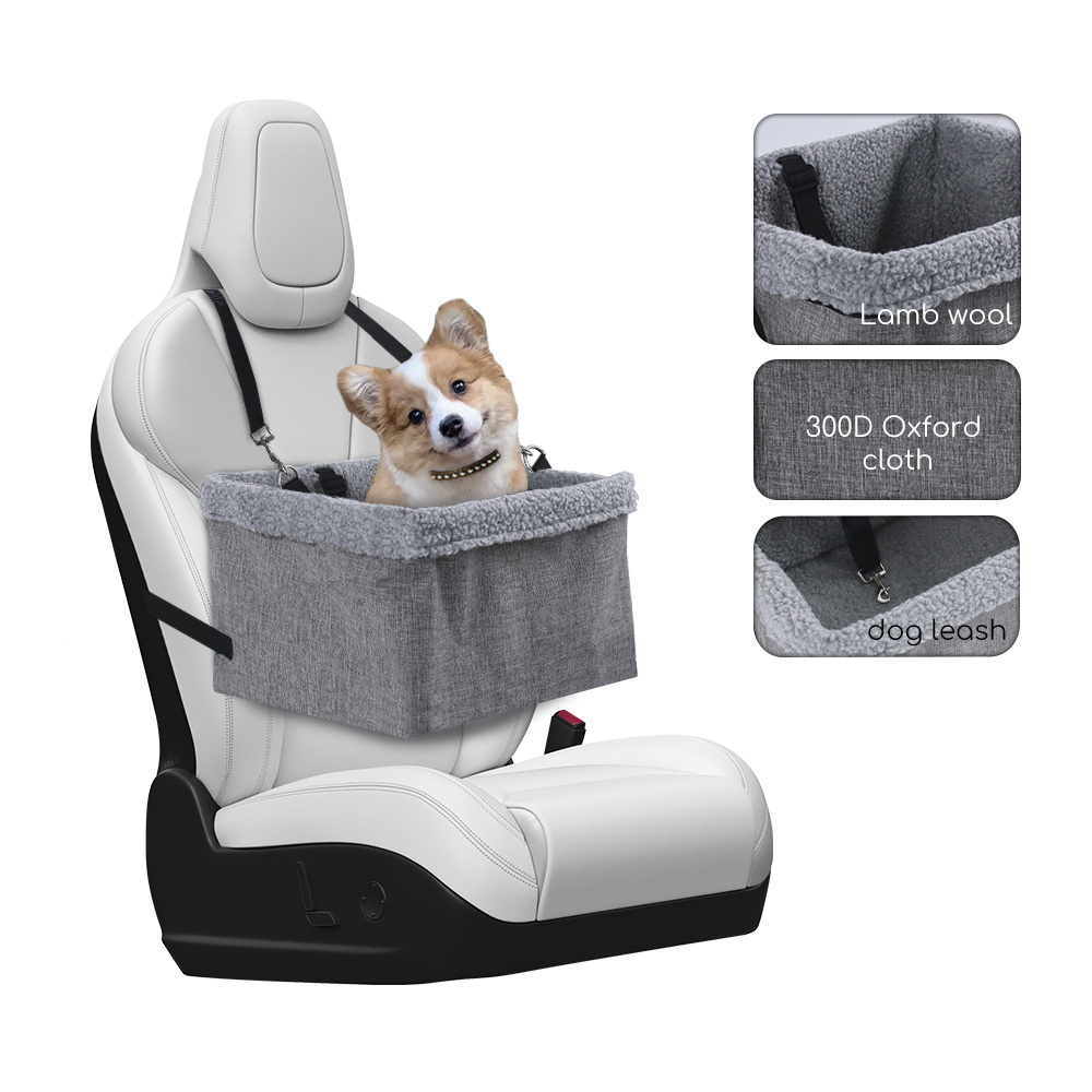 Popular Dog Car Seat Bed Fully Detachable and Washable Pet Car Booster Seat