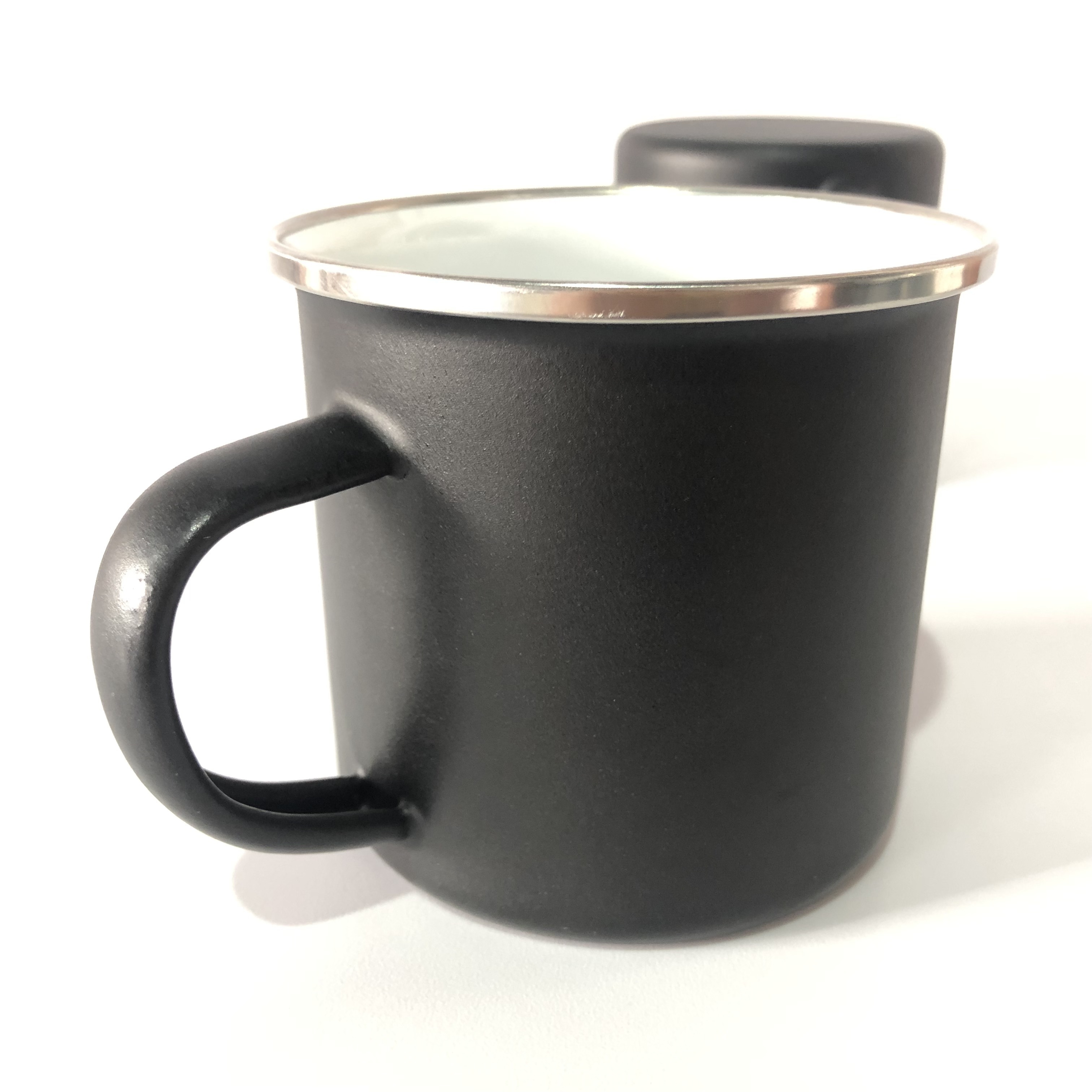 350ml 12OZ Enamel Matte Finished Mug Emaille Becher Cozy Enamel Camping Matt Picnic Mug Cup Coffee Pot