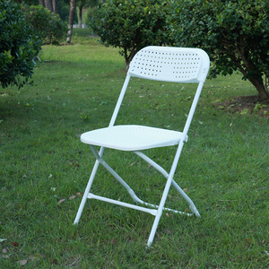 Factory Direct Selling Plastic White Resin Folding Chairs