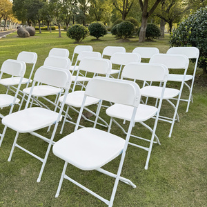 Wholesale Modern Restaurant Dining Banquet Ceremony Hotel White Beach Outdoor Wedding Resin Folding Plastic Chair For Event