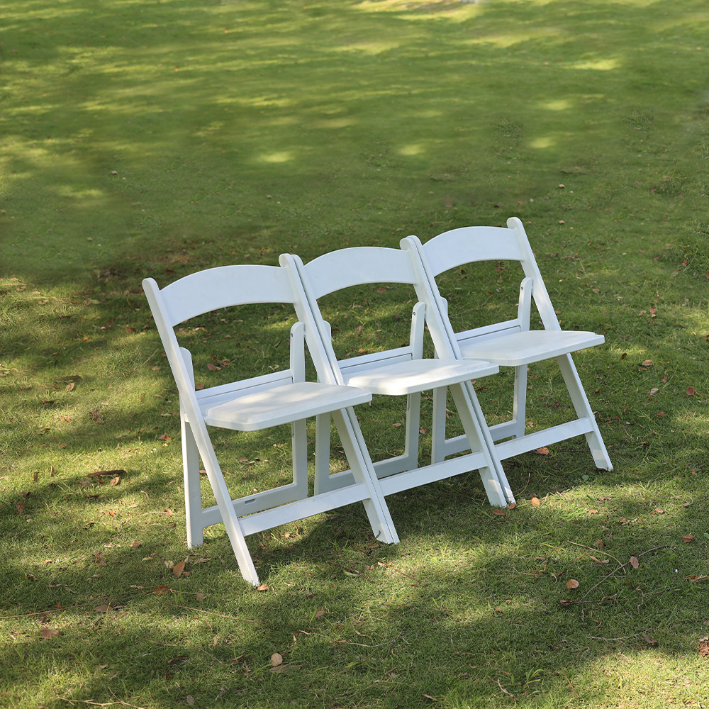 Wholesale portable white outdoor Used Wedding resin plastic folding chair folded for events parties party chairs for events