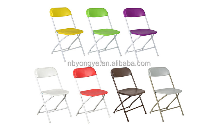 Top quality wholesale foldable chair wedding event plastic wimbledon chairs white resin folding chair for event garden