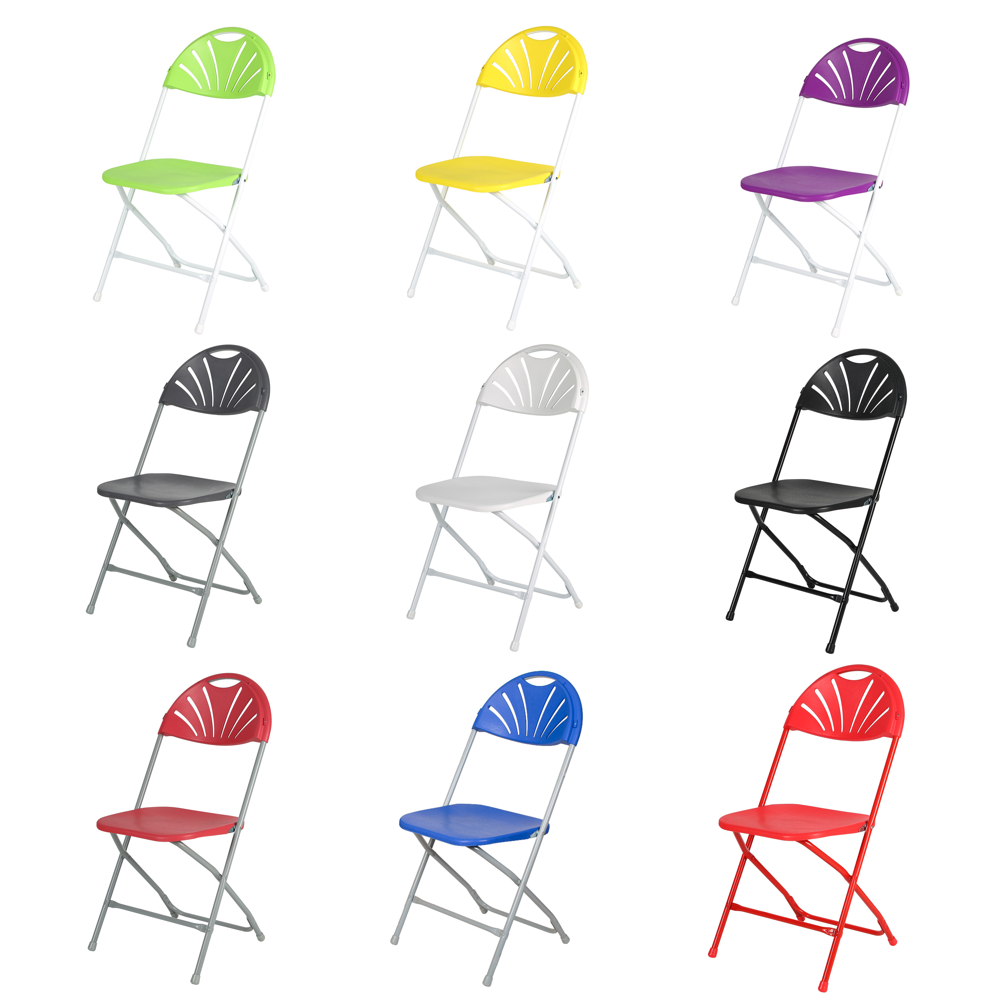 High Quality Garden Lightweight Wedding Party Plastic White Chairs Resin Outdoor and Indoor Folding Plastic Chair For Event