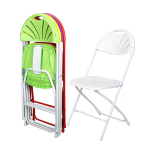 High Quality Garden Lightweight Wedding Party Plastic White Chairs Resin Outdoor and Indoor Folding Plastic Chair For Event