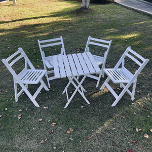 Outdoor furniture Portable picnic camping folding chairs set in park foldable dining garden table and chairs set