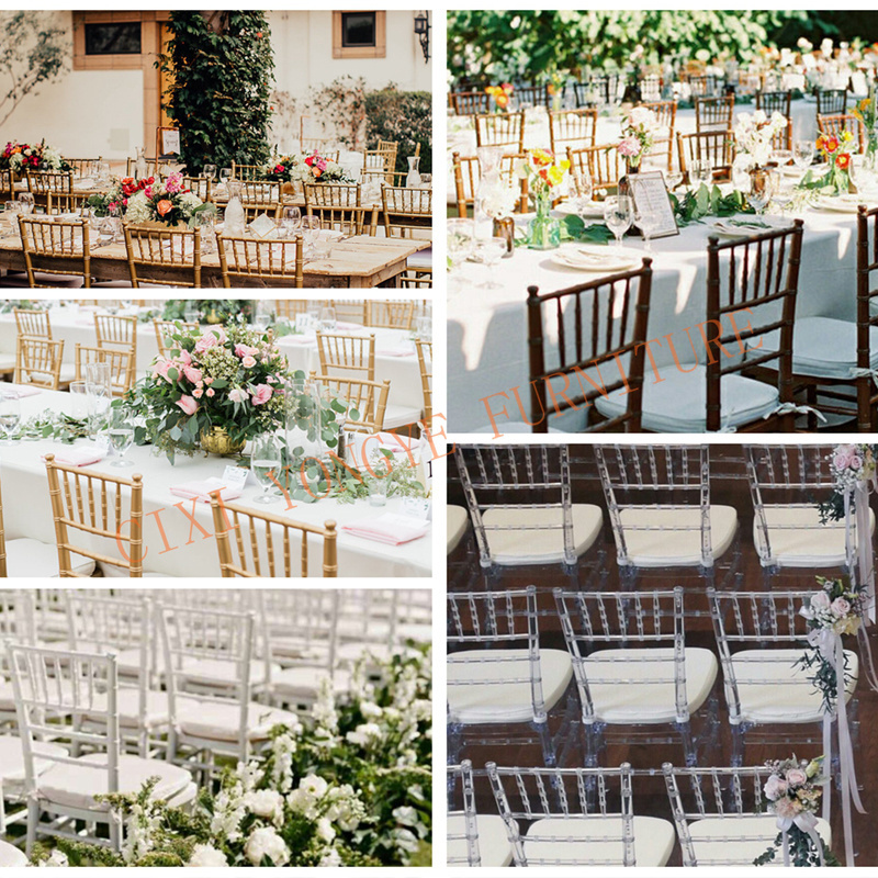 frame tiffany chivari gold chairs for wedding