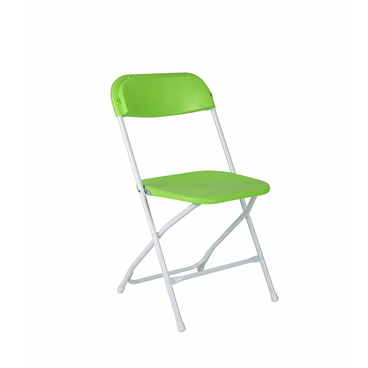 High quality Foldable Plastic Metal Chair Portable Garden Event Cheap Outdoor patio furniture black Plastic Folding Chairs