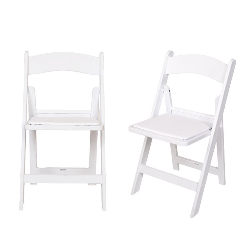 Wholesale portable white outdoor Used Wedding resin plastic folding chair folded for events parties party chairs for events