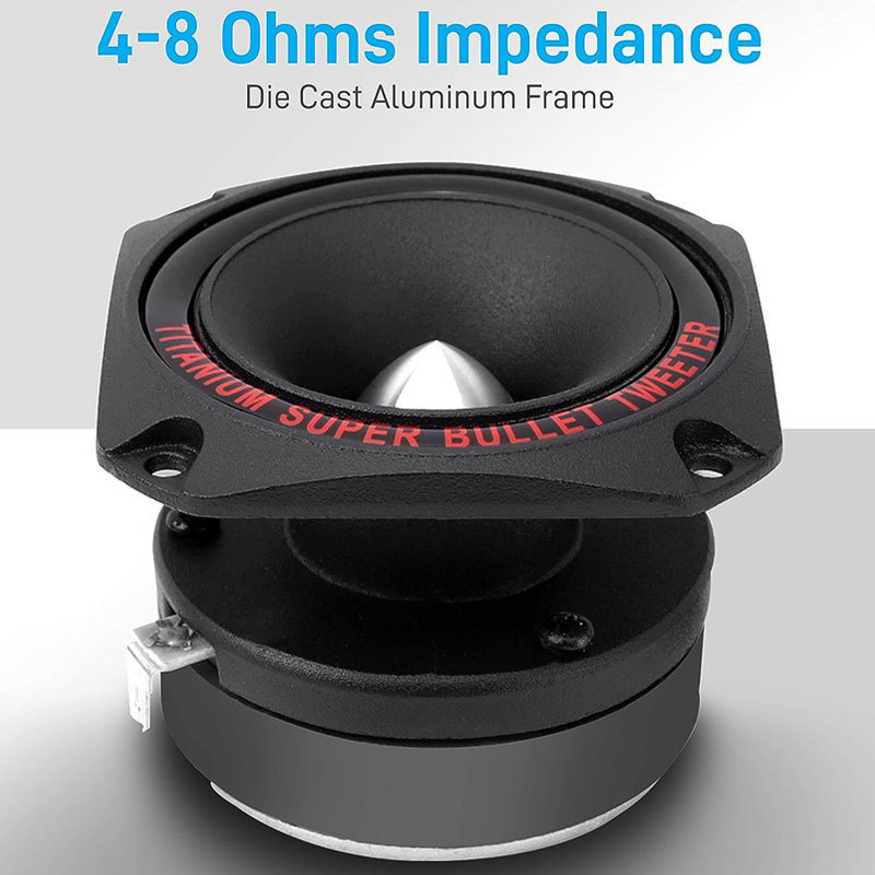 YOTO PRO-DE254 High Quality 70mm Magnet Tweeter Car Tweeters Bullet Tweeter Speaker Audio 300 Watt