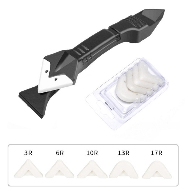 3 In 1 Removal Glass Glue Angle Scraper Silicone Sealant Kit Tile Caulking Grout Tool sealant Scraper