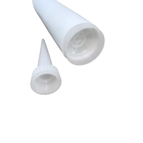 300ml Empty Glass Glue Caulking Tube HDPE Plastic silicone Sealant Cartridge Silicone Tube