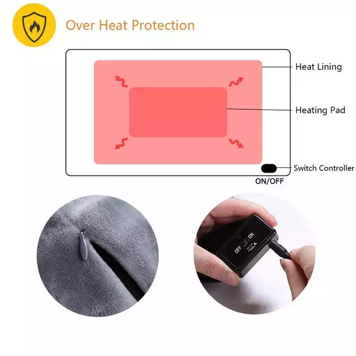 Electric Blanket Heated Blankets For Winter Household Heated Heated Blanket Electric Throw Warm Wearable