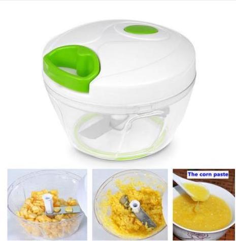 Kitchen Multifunction Mini Hand Pull Food Processor Cutter Shredder Blender Garlic Puller Manual Vegetable Chopper