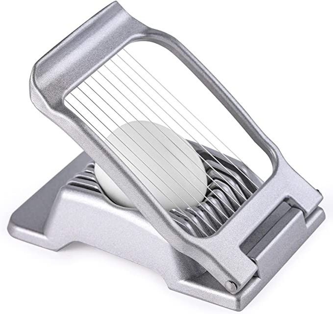 Stainless Steel Wire Egg Slicer, Heavy Duty Aluminium Egg Cutter Dishwasher Safe