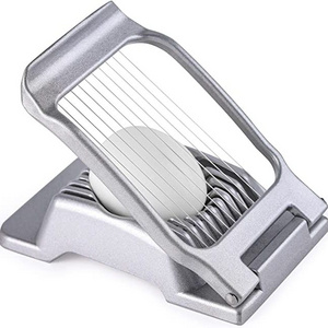 Stainless Steel Wire Egg Slicer, Heavy Duty Aluminium Egg Cutter Dishwasher Safe