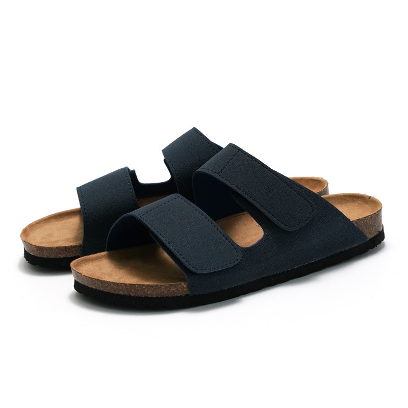 Mens Beach Flats Summer Sandals Comfy Male Slippers Outdoor Half Drag Antiskid Man Slides Waterproof Half Shoes