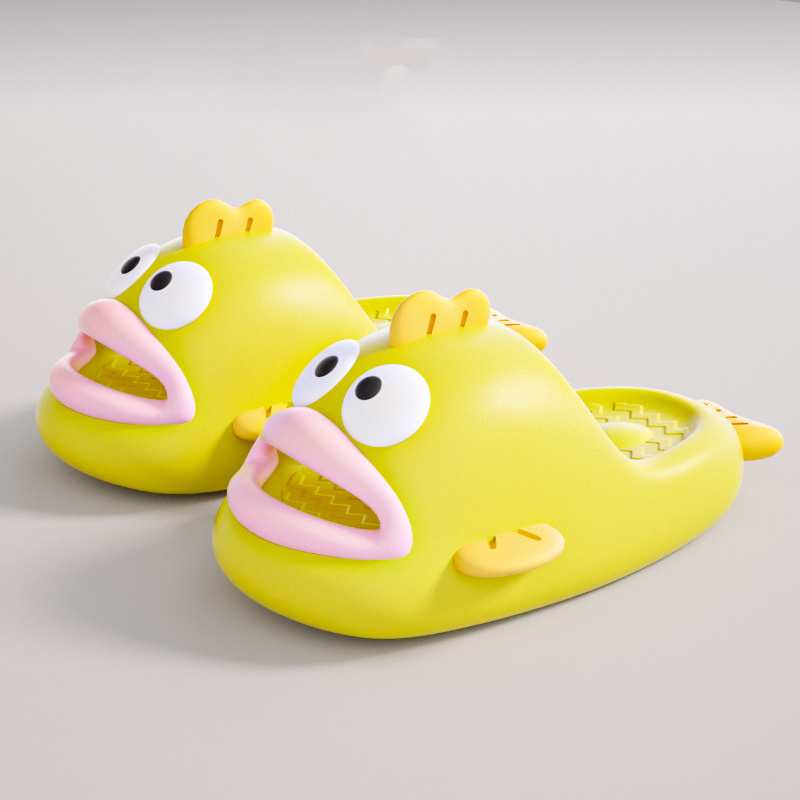 Women Fish Slippers Cartoon Clownfish Summer Home Anti-Skid Eva Outdoor Beach Funny Shoes