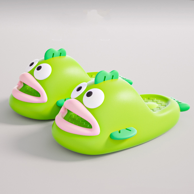 Women Fish Slippers Cartoon Clownfish Summer Home Anti-Skid Eva Outdoor Beach Funny Shoes