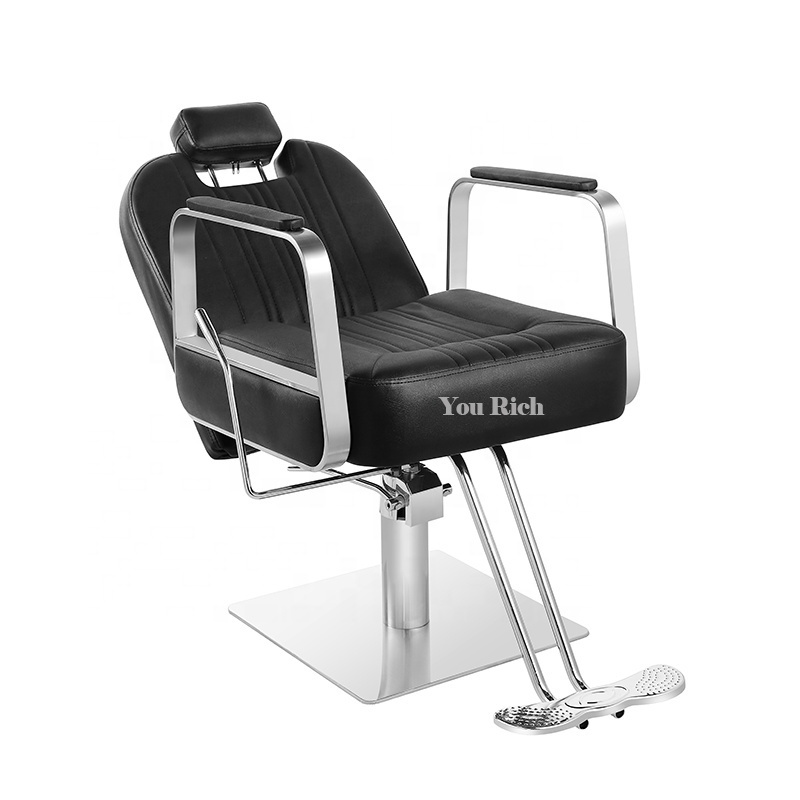 Modern Adjustable Beauty Salon Chair Barber Hairdressing Hair Cut Leather Style Chair Hair Stylist Chairs