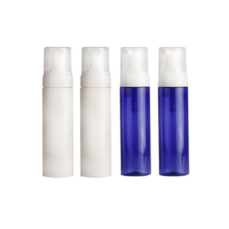 100ml 150ml 200ml clear white blue PET plastic empty foam shampoo bottles