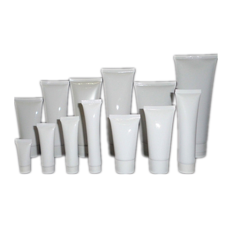 10ml 15ml 30ml 50ml 100ml 200ml Cheap Custom PE plastic white cosmetic soft tube Hot stamping clear tubes for facial cleanser