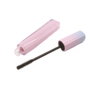 8ml cute pink gradient color square empty plastic mascara tube packaging