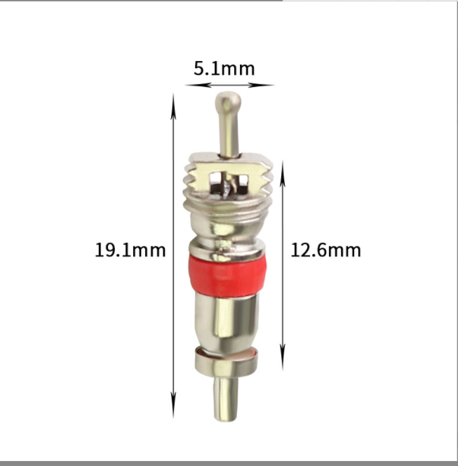 9002 High Quality Auto Truck Tubeless Replacement Brass/Nickel Plated Copper Tire Valve Core