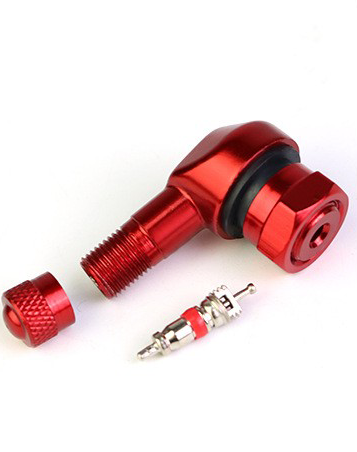 Aluminum 90 Degree Motorcycle Valve Stems CNC Tire Valve Cap Right Angle Tire Tubeless Valve Stem