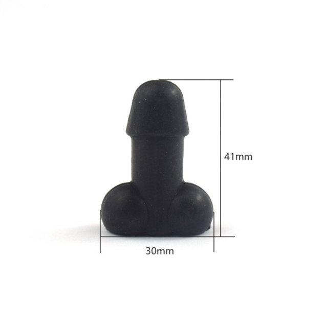 Vtogether V00004300 4pcs Pack Best seller Luminous Dick prank penis shaped valve stem cap