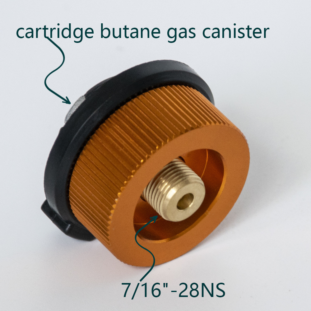 Butane Canister Nozzle Input EN417 Lindal Type Valve Screw Gas Cartridge Output Cylinder LPG Canister Connector