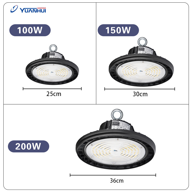 Multiple options 100W 150W 200W 120-277V Aluminum batten IP65 LED High bay light Commercial Industrial Light commercial lights