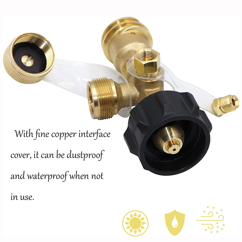 Propane Adapter Hose 1 lb to 20 lb Converter Replacement QCC1 / Type 1 Tank Connection 1 LB Bulk Portable Equipment