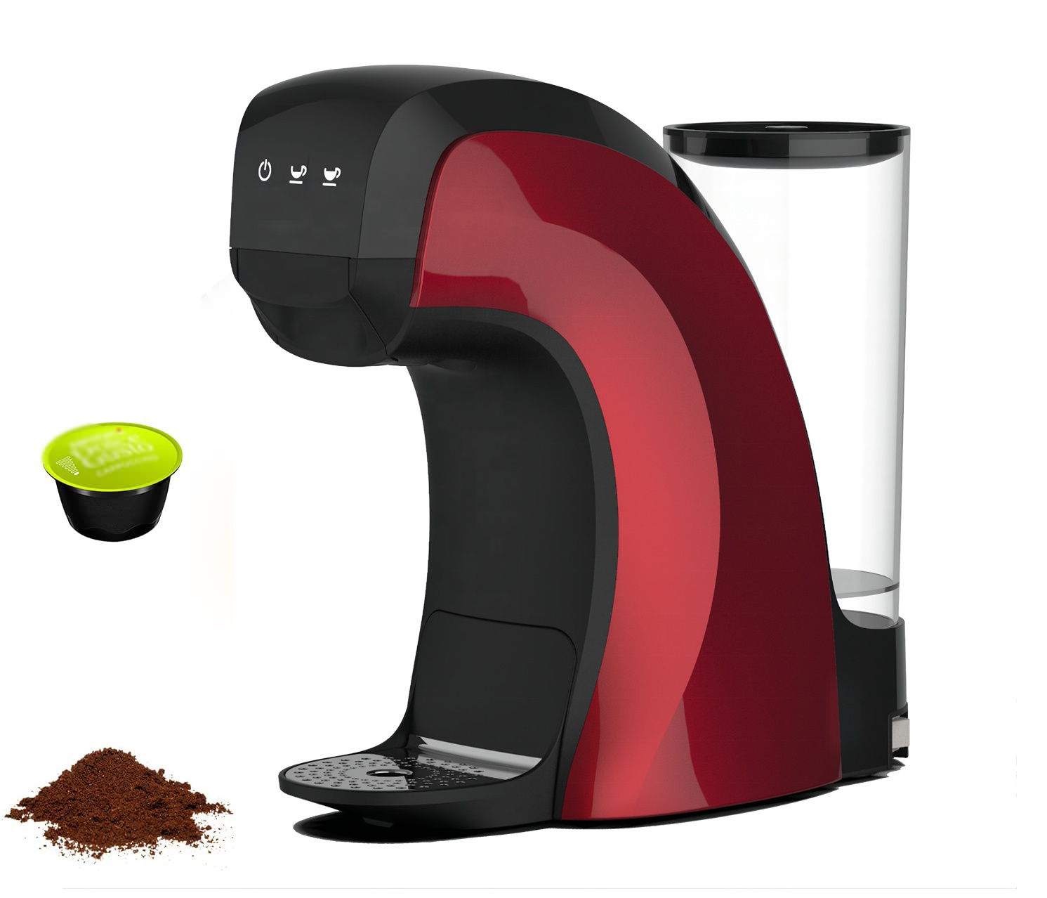 1100W 19bar Customized Color One-Touch Cup Control Espresso Multi Function Capsule Coffee Machine for Home