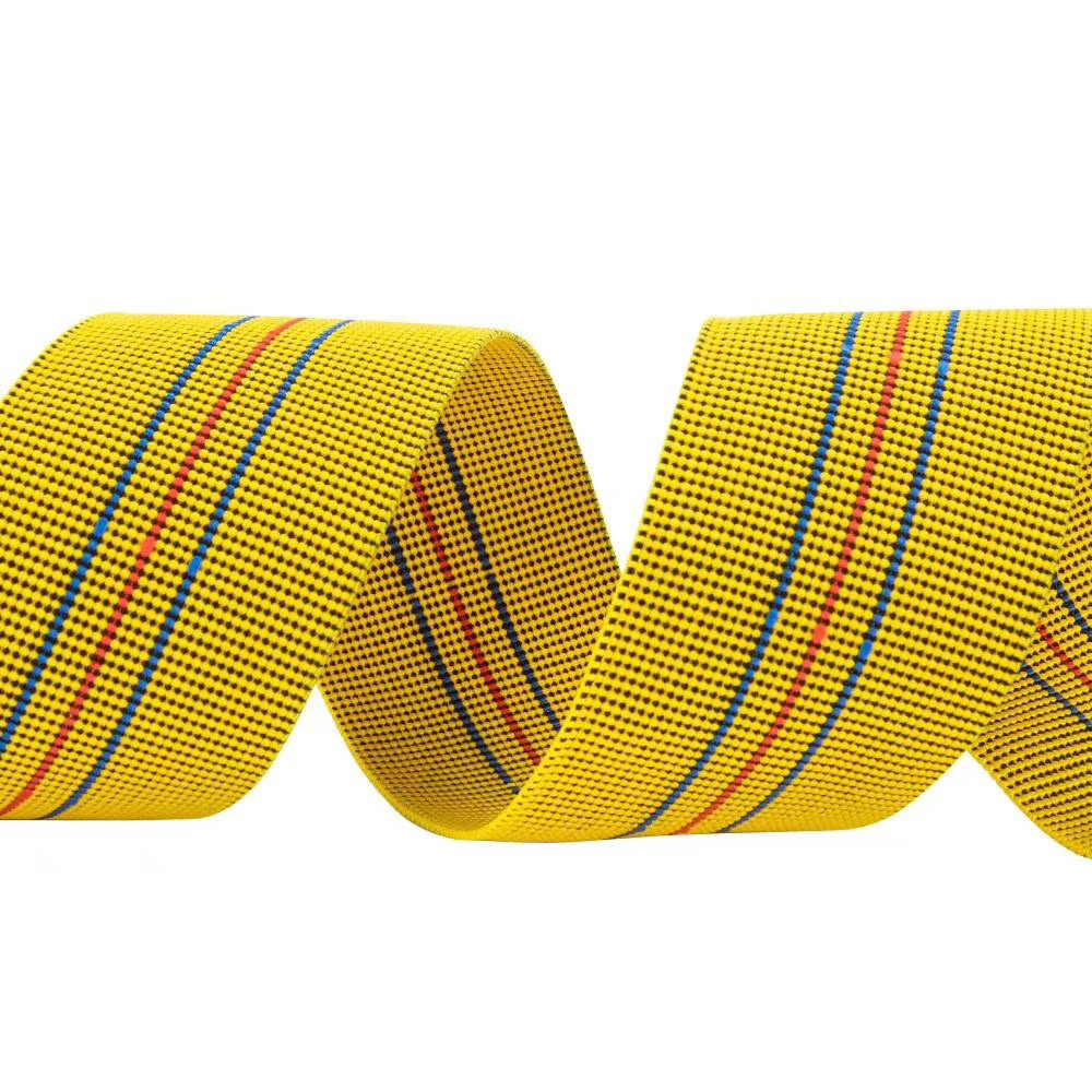 Hot Selling Wholesale Custom OEM Elastic Sofa Tape 25mm 30mm 35mm 40mm 45mm Green And Colorful Knitted Elasticity Webbing