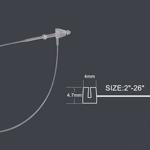 Factory Direct Commercial Custom Size Plastic PP Loop Lock Tag Pin For Hanging Price Label