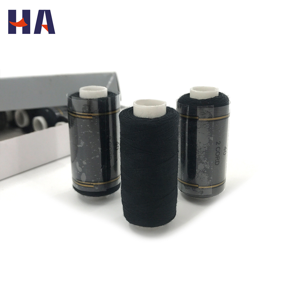 China Wholesale Customize 500 Colors DIY 100% Polyester Small Cone Spool Sewing Thread 40S/2 40/2 5G 10G Spun For Hand Sewing