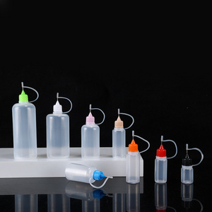 Empty10ml 20ml 30ml 50ml 100ml 120ml Diy Craft Painting Pe Plastic Dropper Precision Applicator Squeeze Glue Needle Tip