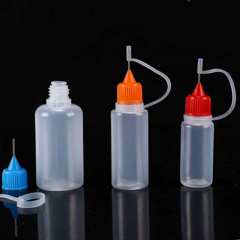 Empty10ml 20ml 30ml 50ml 100ml 120ml Diy Craft Painting Pe Plastic Dropper Precision Applicator Squeeze Glue Needle Tip