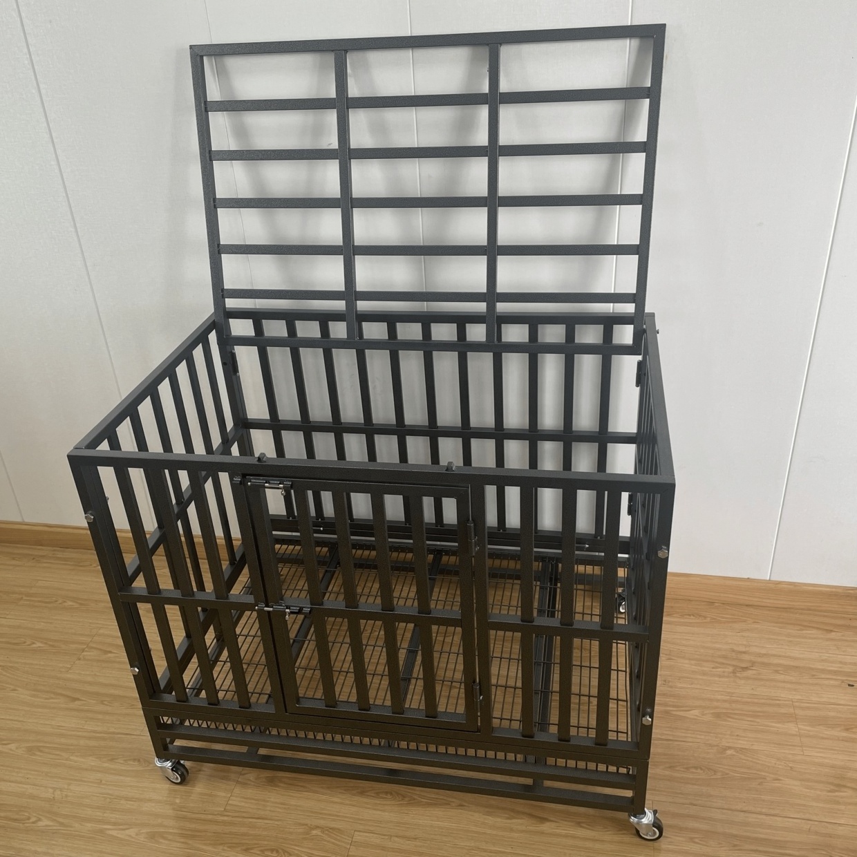 pert cages iron metal Playpen Wheels Heavy Duty Dog Cage Pet Kennel Crate on Sale